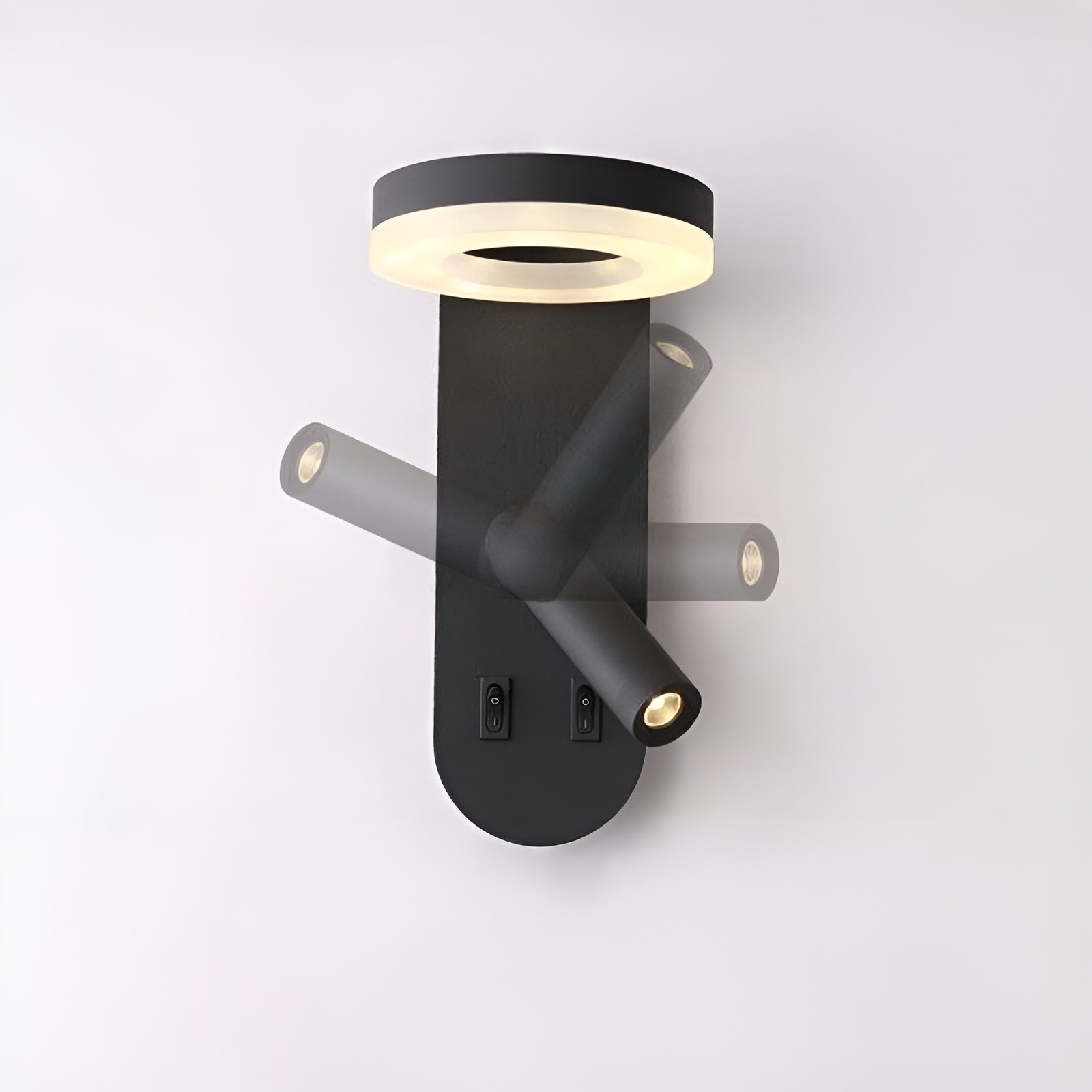 Geometrische Wandleuchte – 2-flammig mit nach unten gerichtetem Schirm | Modern & Dekorativ