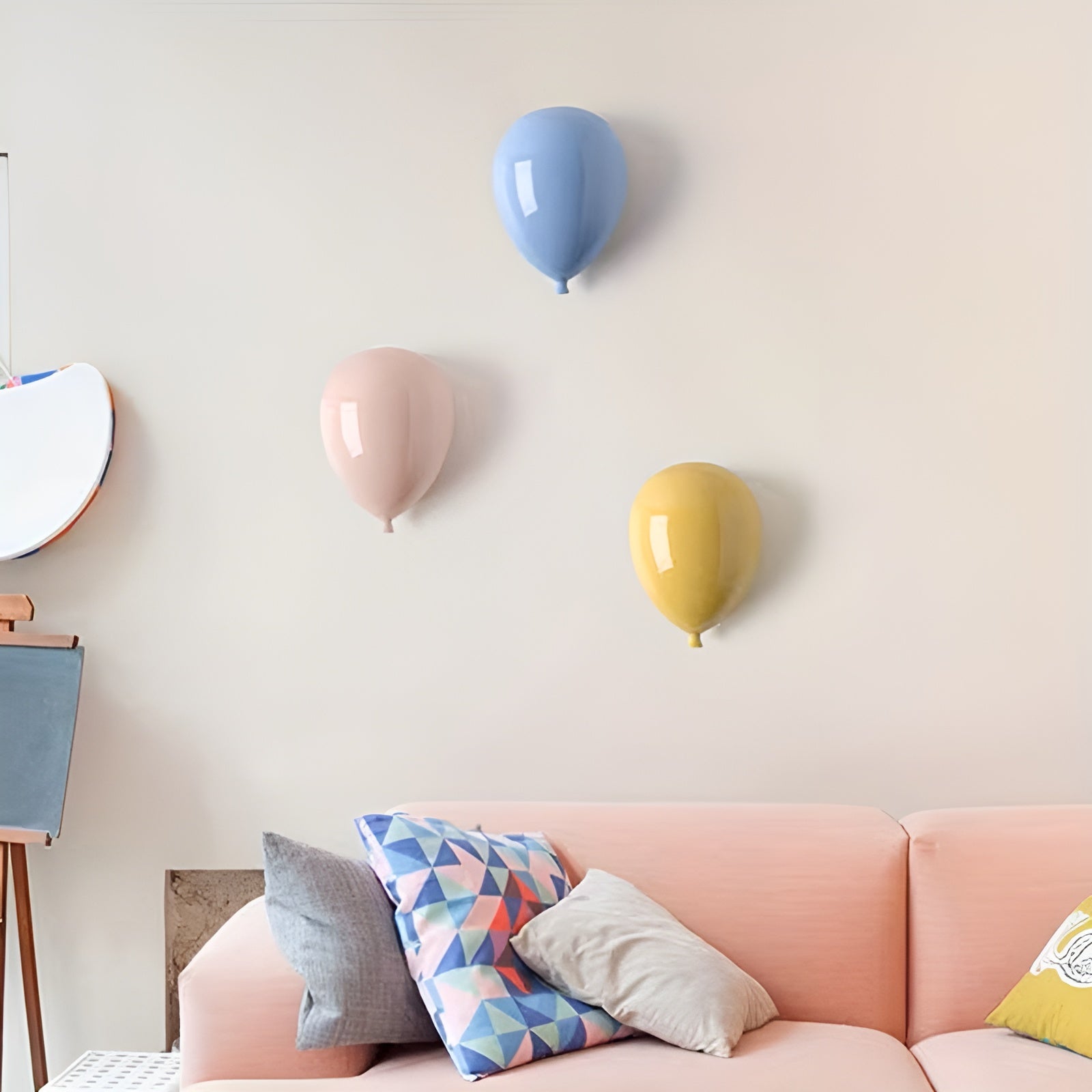 Keramik-Ballon Hängedeko – Modern & Dekorativ | Stilvoller Wohnakzent für Wohn- und Schlafzimmer - Wohnzubehör