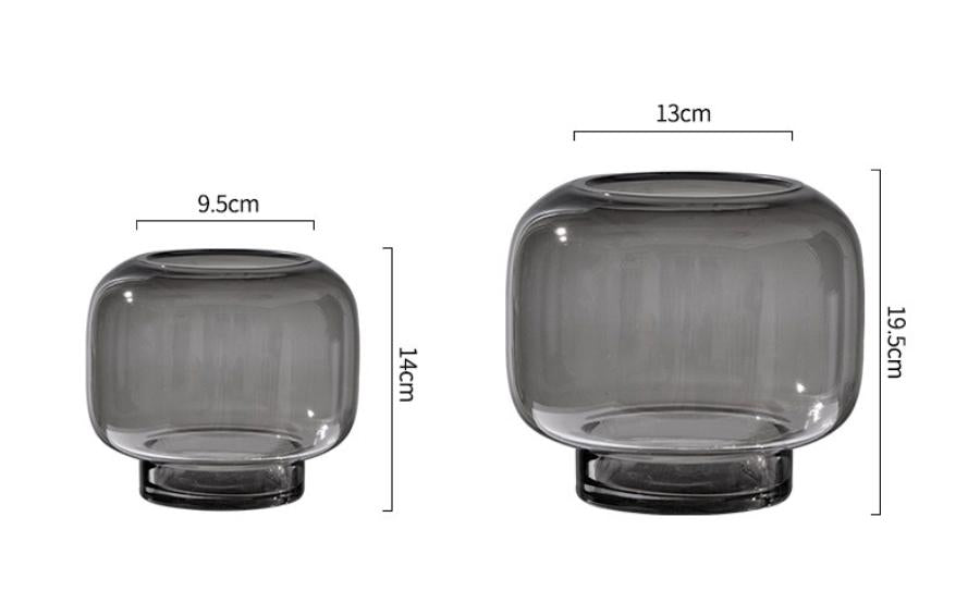 Glasvase Handgeblasen – Minimalistisch Und Dekorativ | Transparentes Design Für Blumen Hydroponik Und Moderne Wohnräume