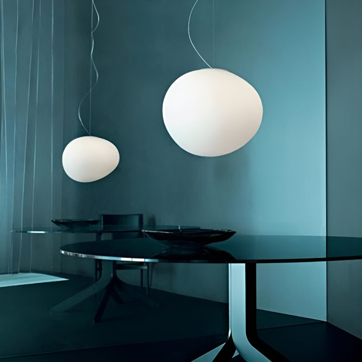 Pendelleuchte mit Schwebender Kieselsteine – Dekoratives Design für Esszimmer & Wohnzimmer