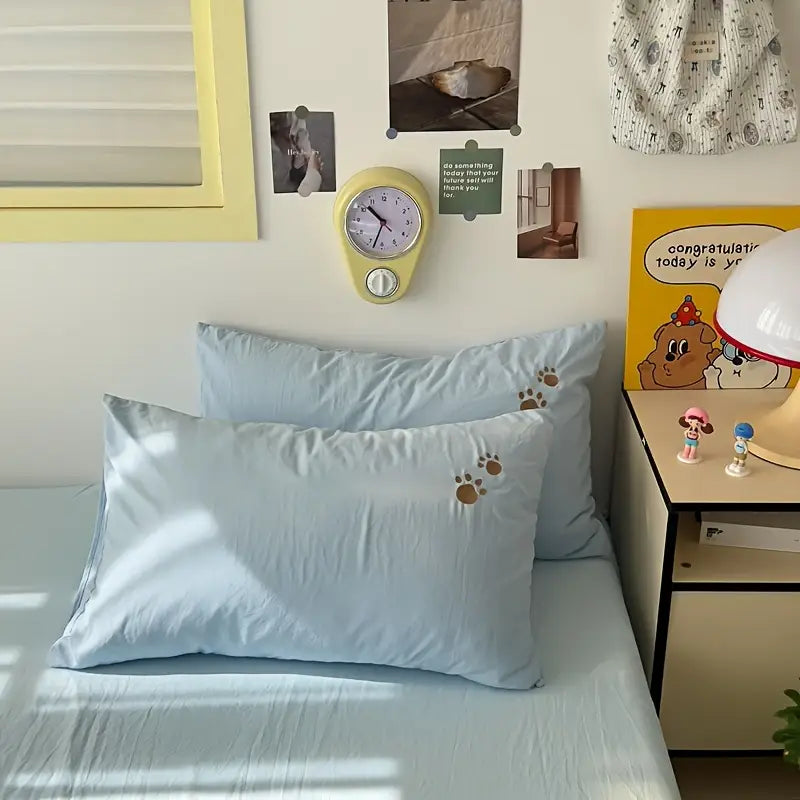 Teddybär Bettwäsche-Set – Ultraweich und Kuschelig | Mit Bettbezug, Bettlaken und 2 Kissenbezügen