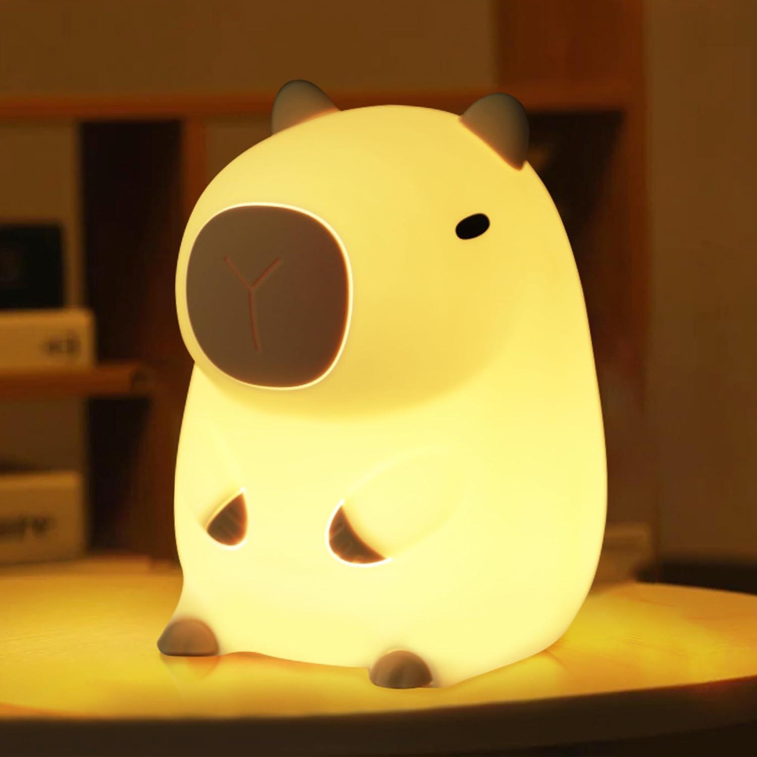 CapySnuggle Light - Capybara Silikon USB Wiederaufladbares Nachtlicht Elegare