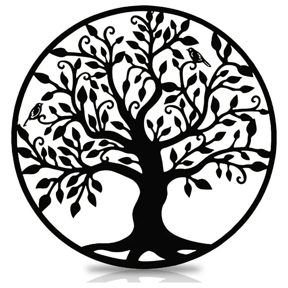 Tree of Life Metal Art - Hängende Metall Yggdrasil Wanddeko - Elegare