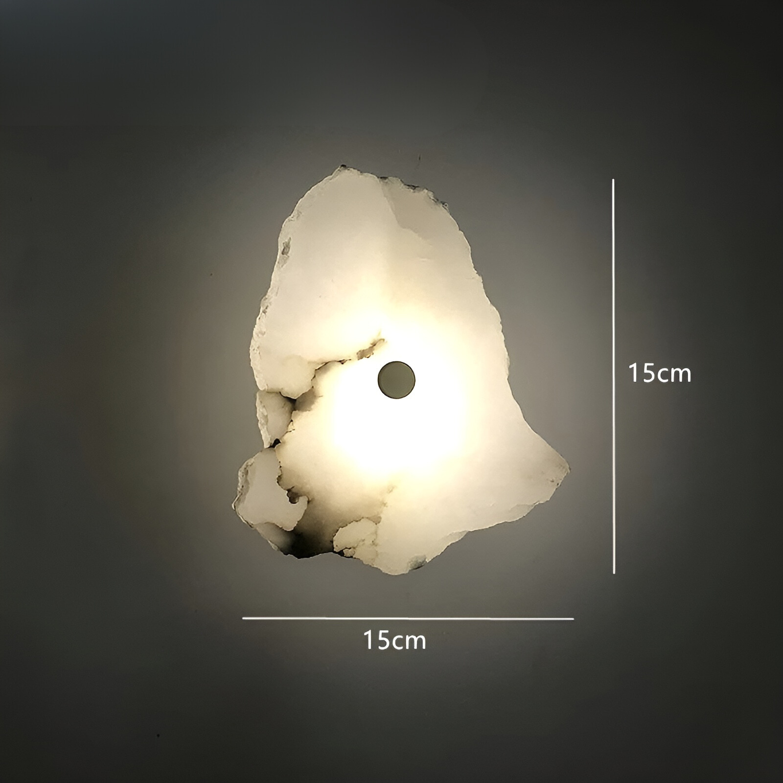 MarbleGleam Light - Luxuriöse Marmor-LED-Wandleuchte