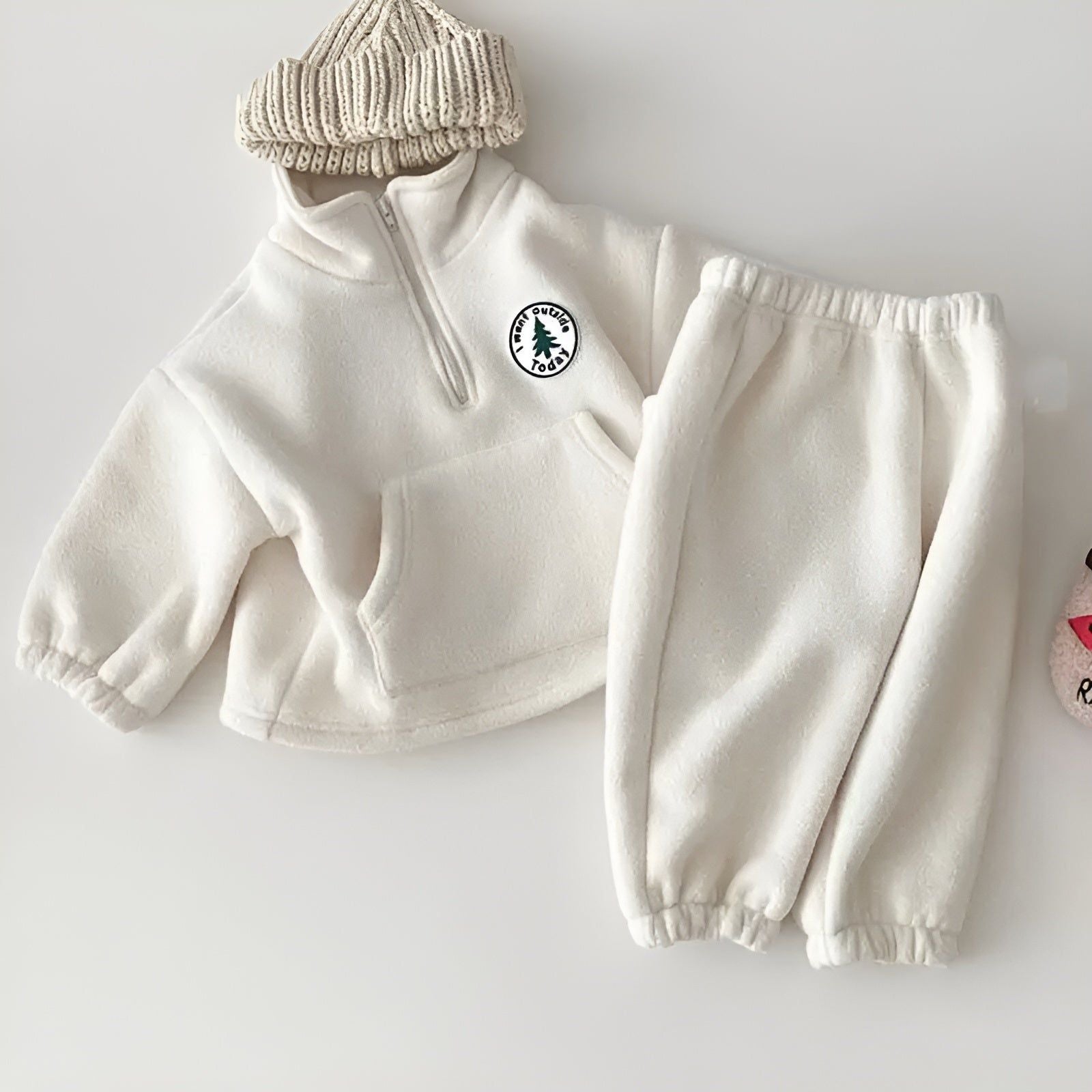 Cuddle Craze - Spielzeit Perfektion Bestickt Baby Matching Set (Pullover + Hose) - Elegare