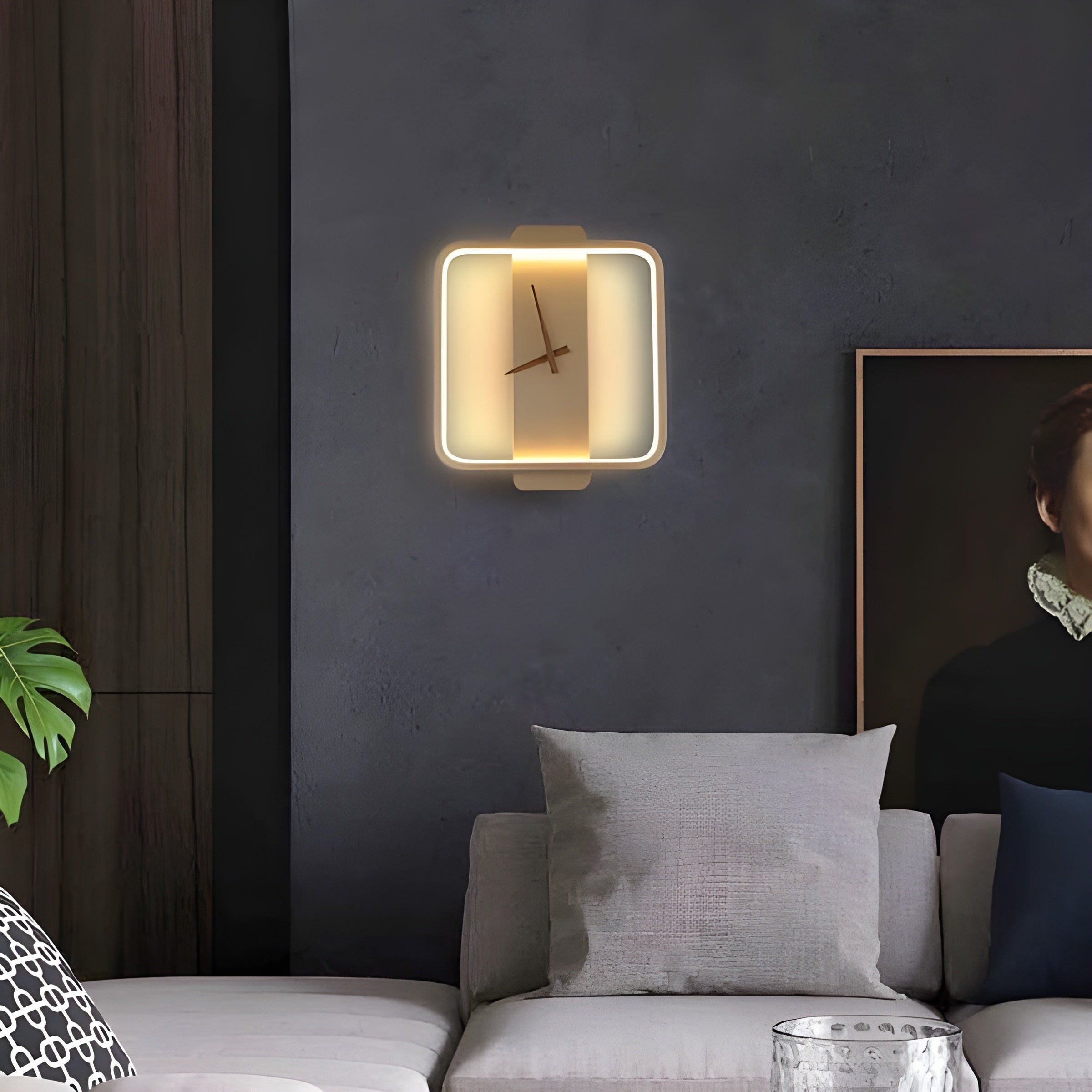 TimeLight - Moderne verstelbare LED-wandlamp in klokvorm