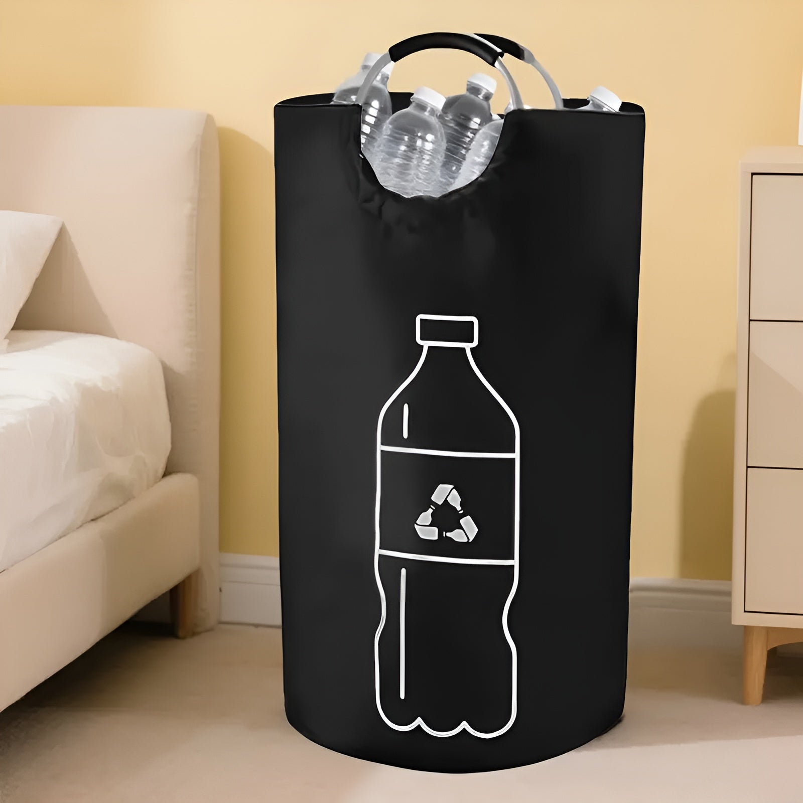 Faltbare Recycling-Tonne – Extra Groß & Platzsparend | Vielseitiger Aufbewahrungskorb für Zuhause