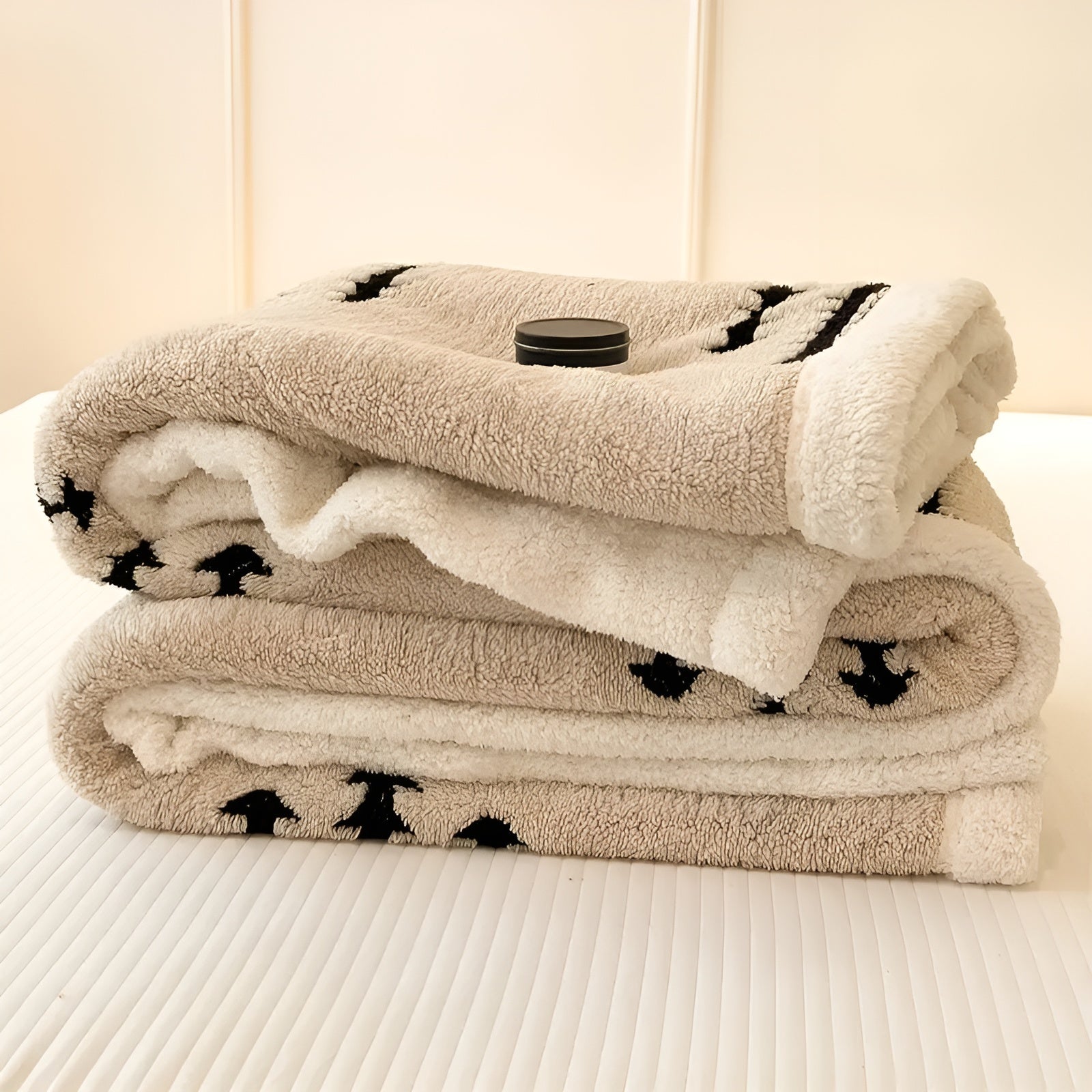 Gestreifte Fleece-Decke – Extra Weich und Warm | Perfekt für Wintertage
