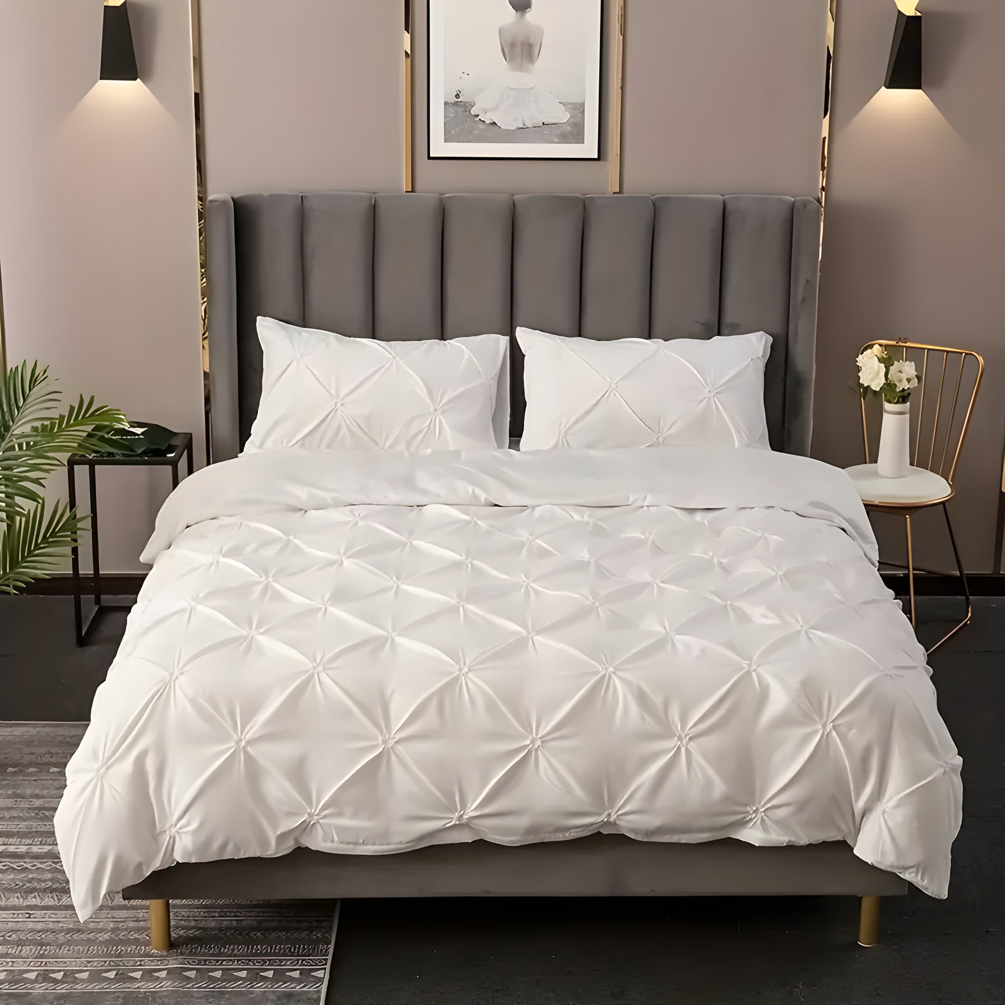 CloudLoom Duvet Set - Kneifen Quetschfalten-Bettdecke Set
