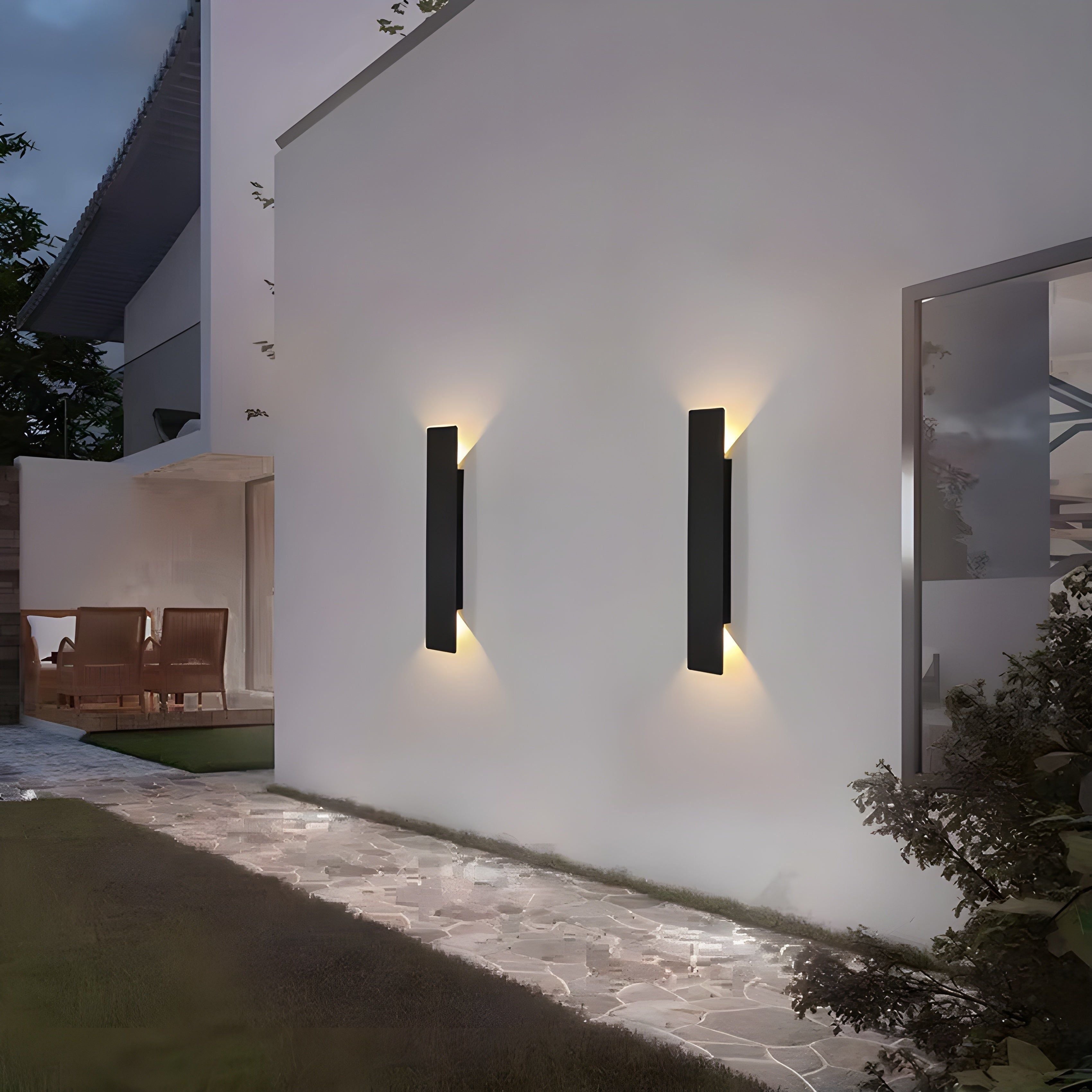 LuxeWall Light - Moderne wetterfeste LED-Wandleuchte aus Aluminium für den Außenbereich