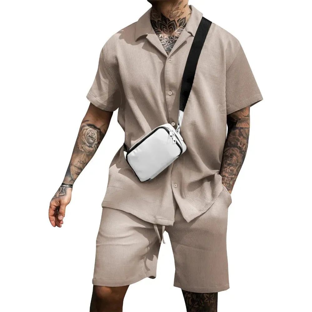 Erik Set - Stilvolles Sommer-Set für Herren (Shirt + Shorts) Elegare