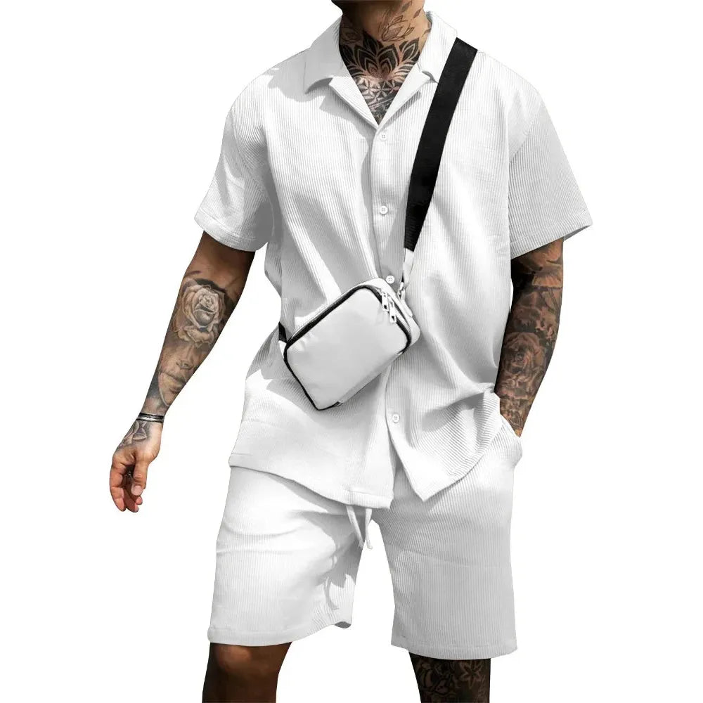 Erik Set - Stilvolles Sommer-Set für Herren (Shirt + Shorts) Elegare