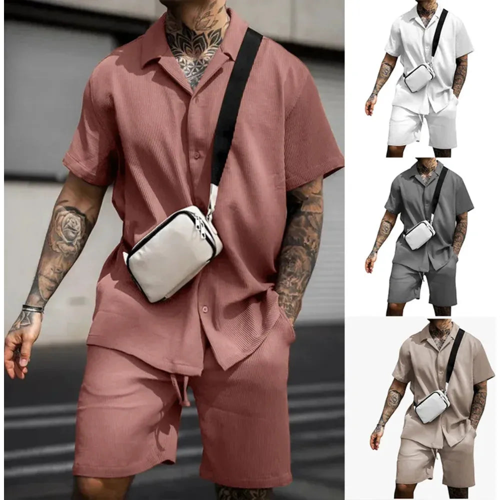 Erik Set - Stilvolles Sommer-Set für Herren (Shirt + Shorts) Elegare