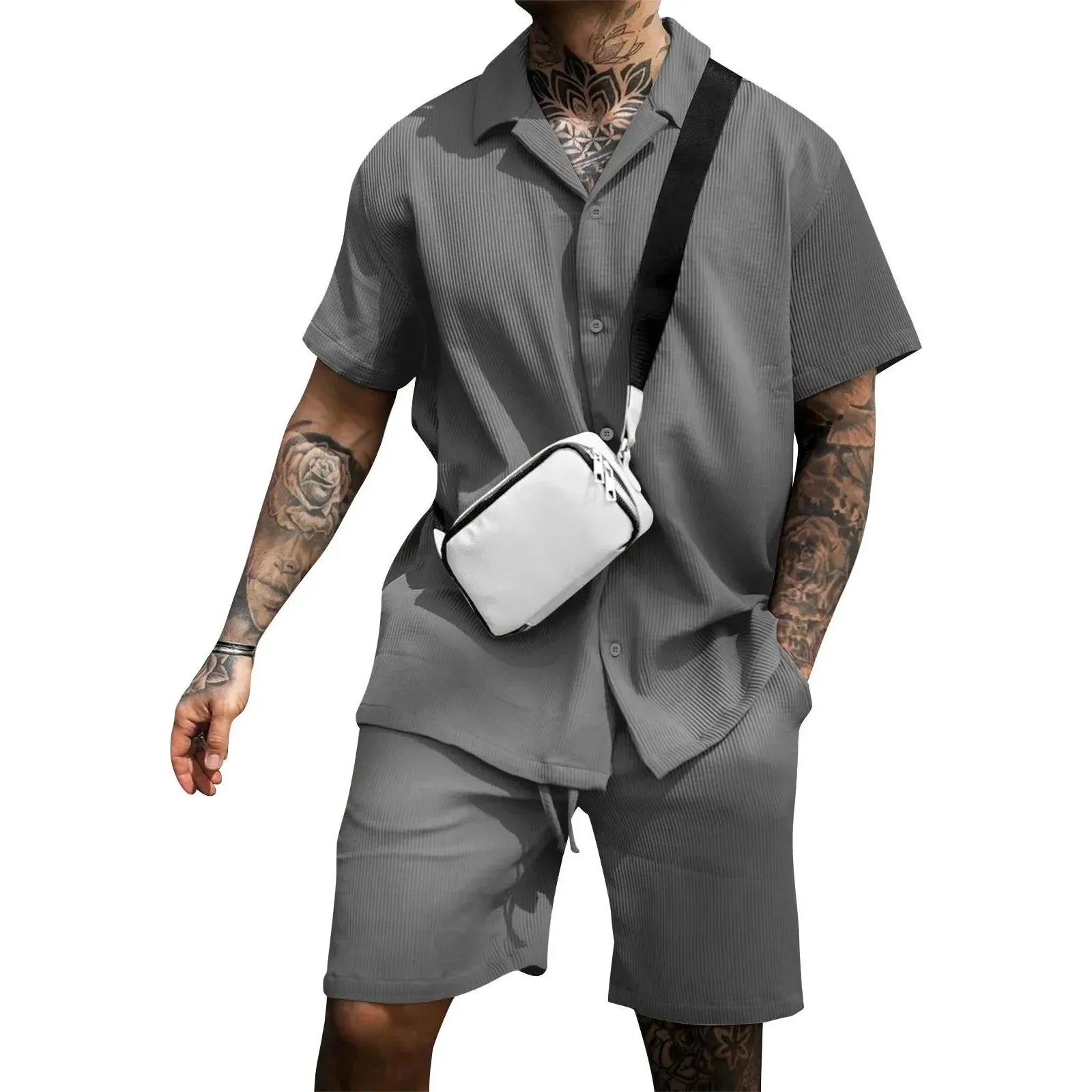 Erik Set - Stilvolles Sommer-Set für Herren (Shirt + Shorts) Elegare