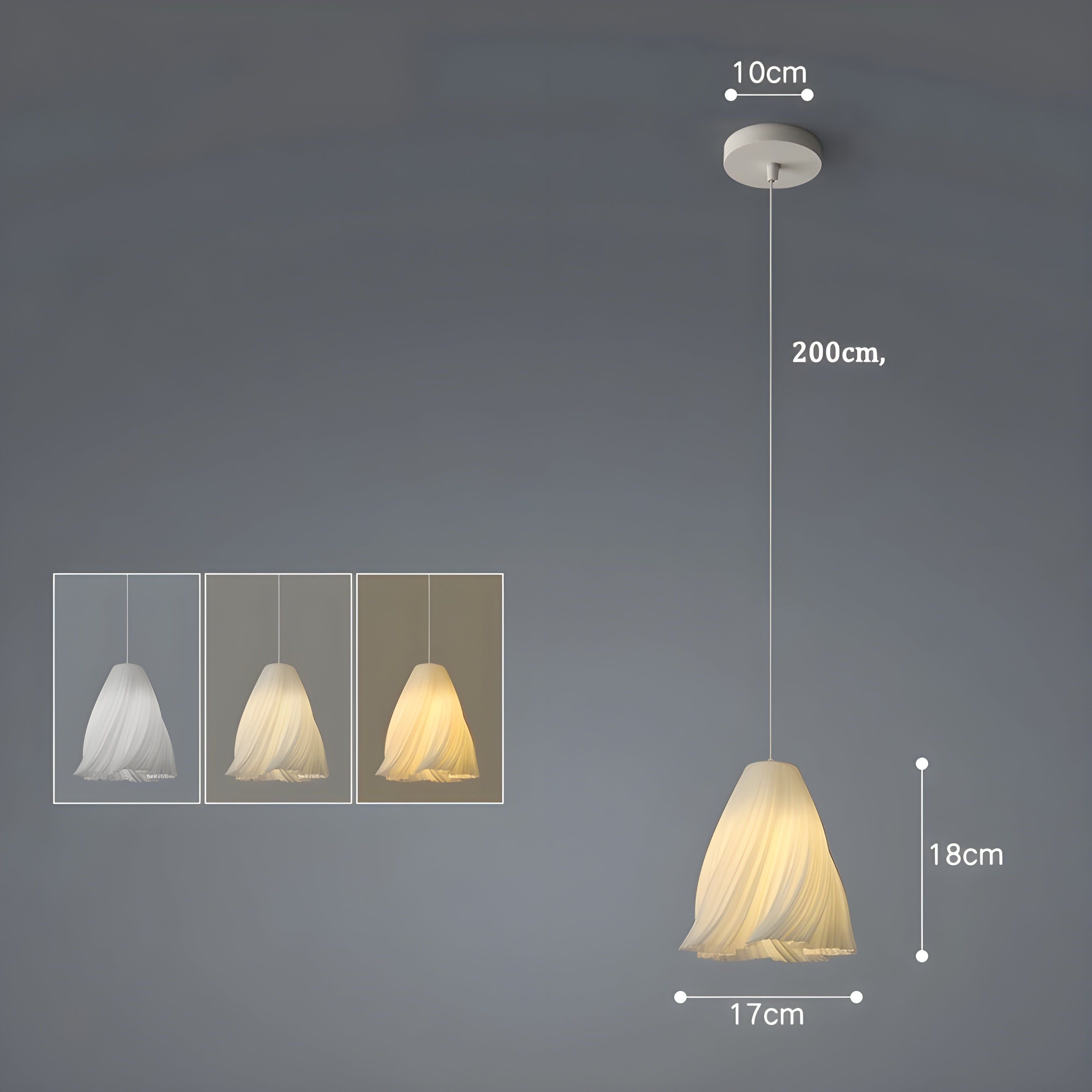 FloraBloom Light - Nordische 3D-gedruckte Blume als Hängelampe