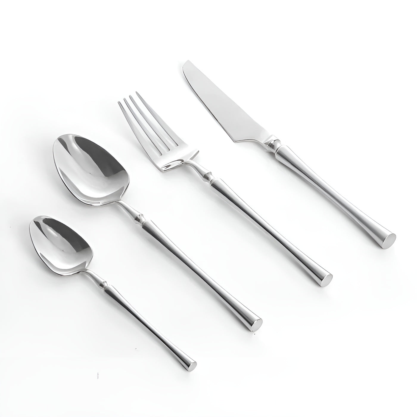 24-teiliges Besteckset aus Edelstahl – Modern und Hochwertig | Perfekt für Elegante Tischkultur - Besteck-Set