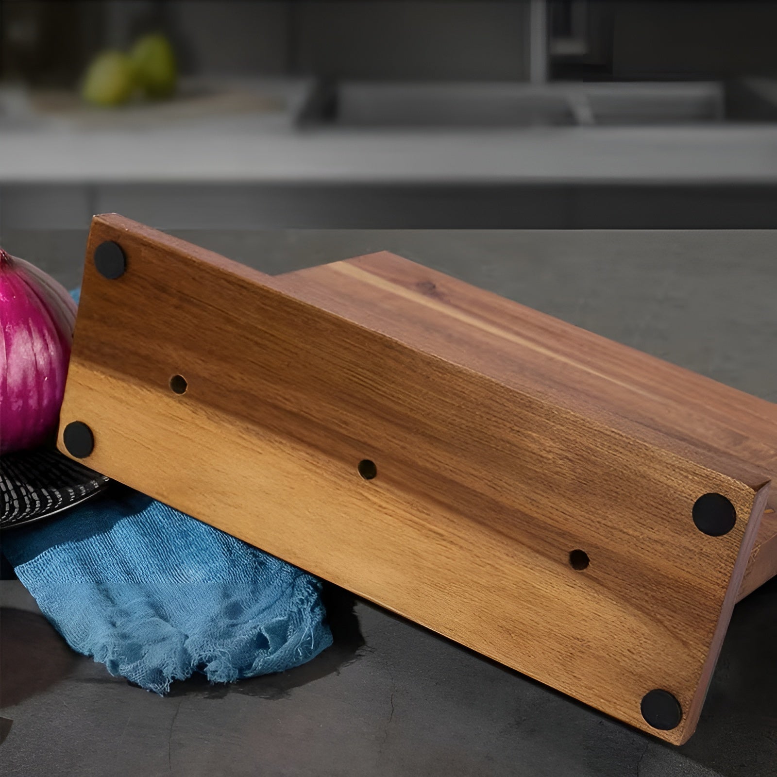 Doppelseitiger Magnetischer Holzblock – Multifunktionaler Halter | Praktische Aufbewahrung Für Küche Und Restaurant
