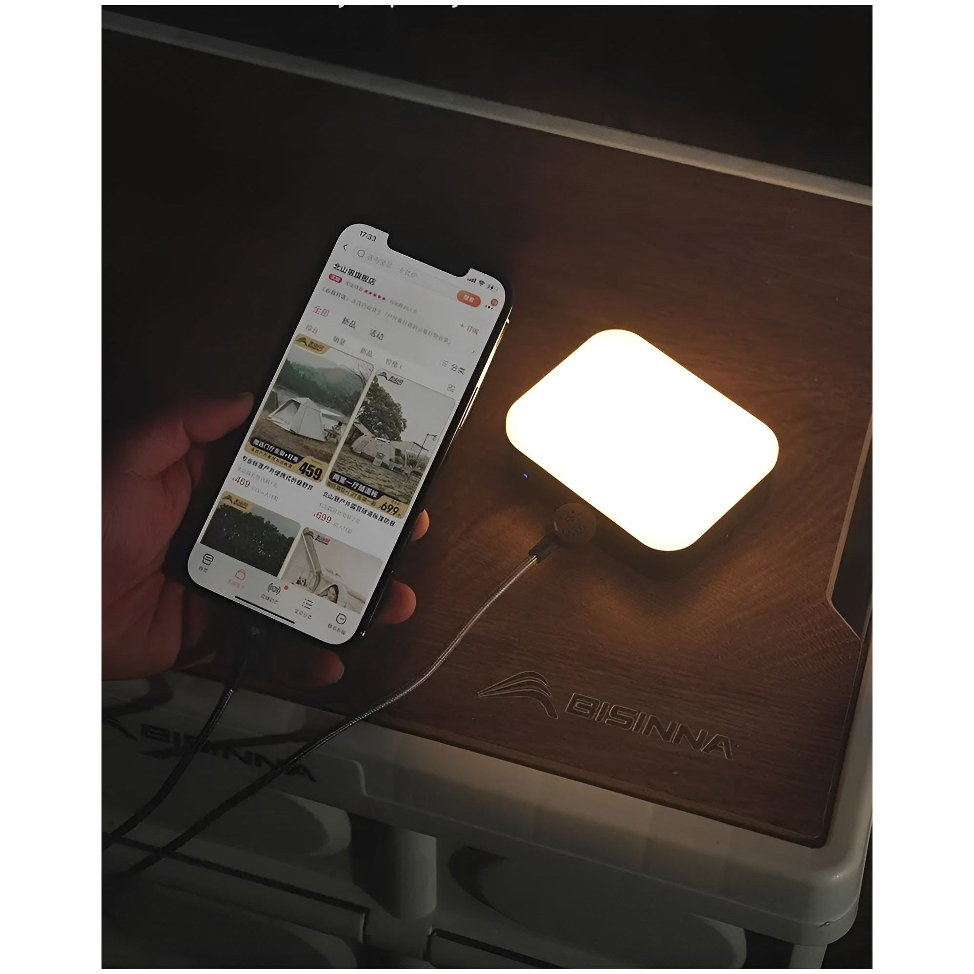 DuraShine Lampe - Wiederaufladbare Magnetische LED-Campinglampe für Ease-Abenteuer - Elegare