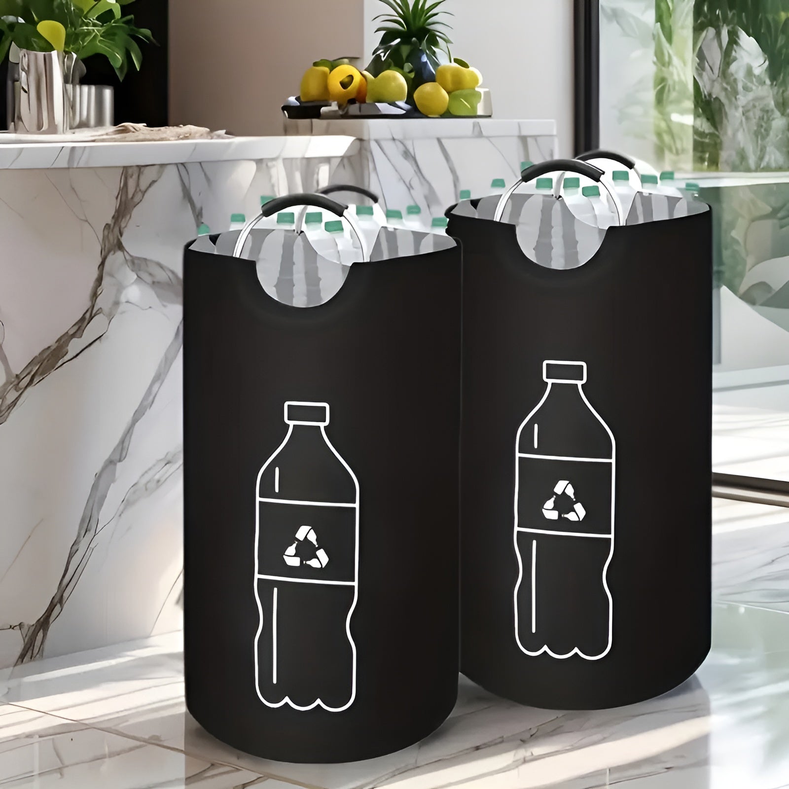 Faltbare Recycling-Tonne – Extra Groß & Platzsparend | Vielseitiger Aufbewahrungskorb für Zuhause