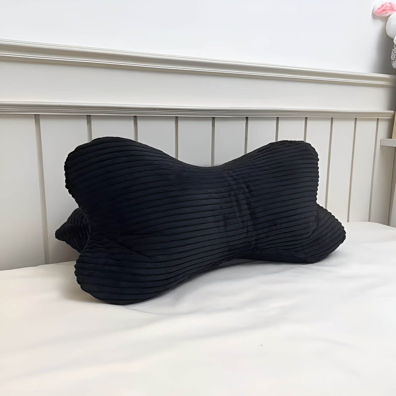 Lesekissen mit Lendenstütze – Ergonomisch und Komfortabel | Perfekt für Bett Sofa und Entspannen - Schwarz / 40x20x20cm