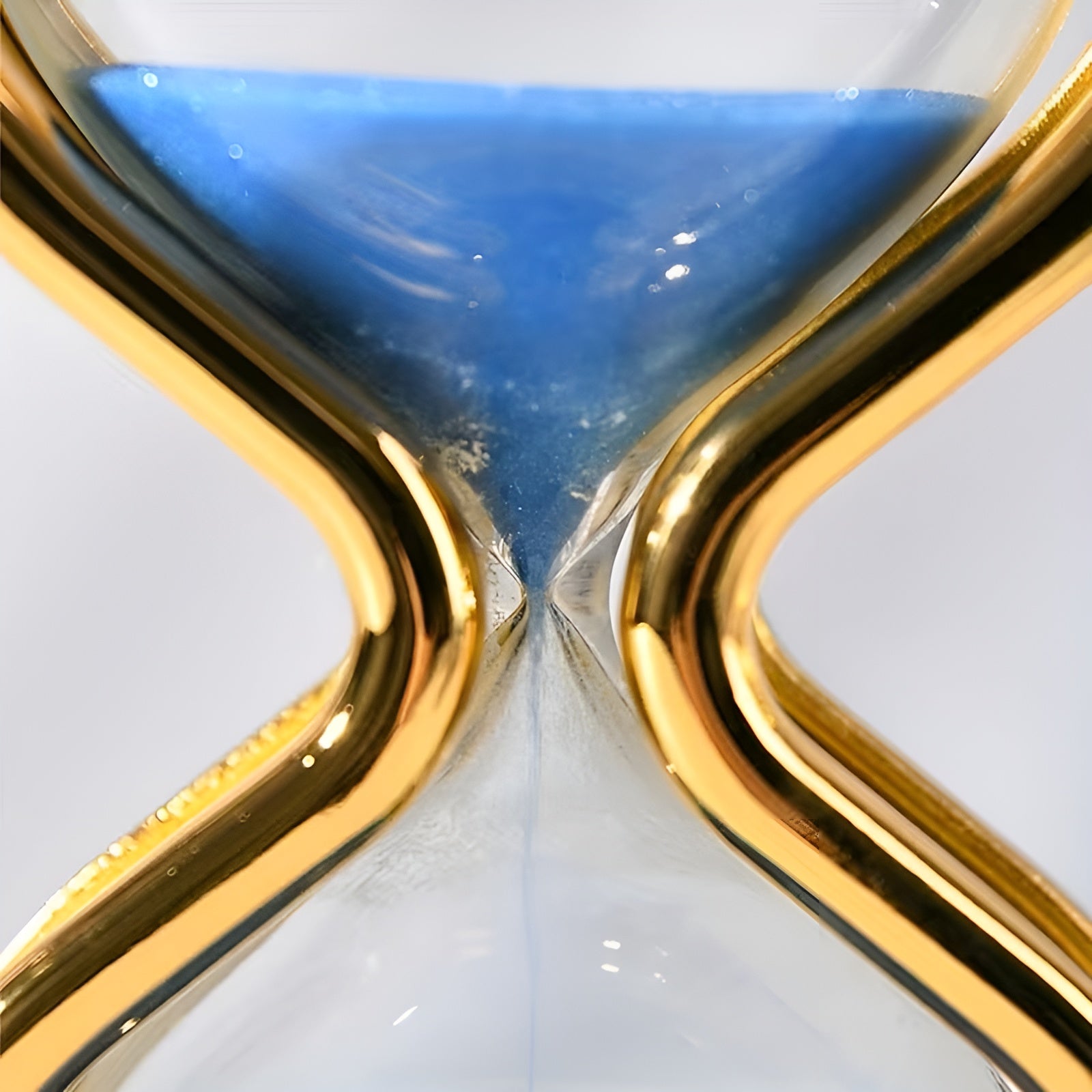Sanduhr mit farbigem Sand – Dekorativ und Entspannend | Eleganter Metallrahmen ca. 30 Minuten für Büro und Zuhause