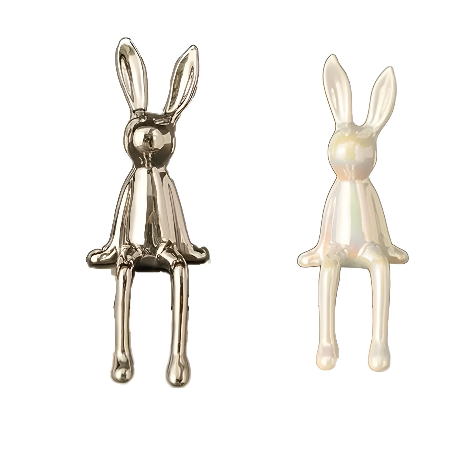 Sitzende Hasenfigur aus Keramik (2er/3er) – Niedliche Osterdekoration | Modern & Dekorativ für Zuhause und Büro