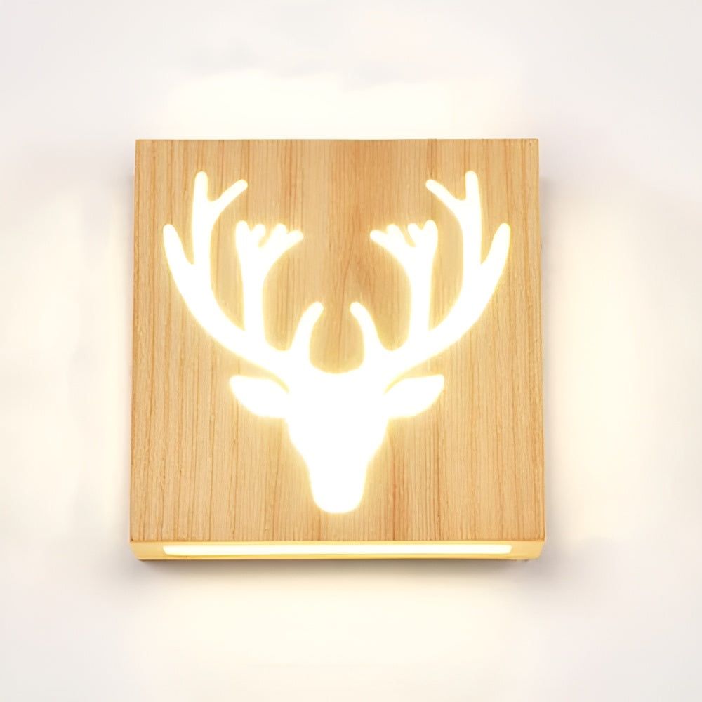 LumoWood Light - Moderne LED-Wandleuchte aus Massivholz