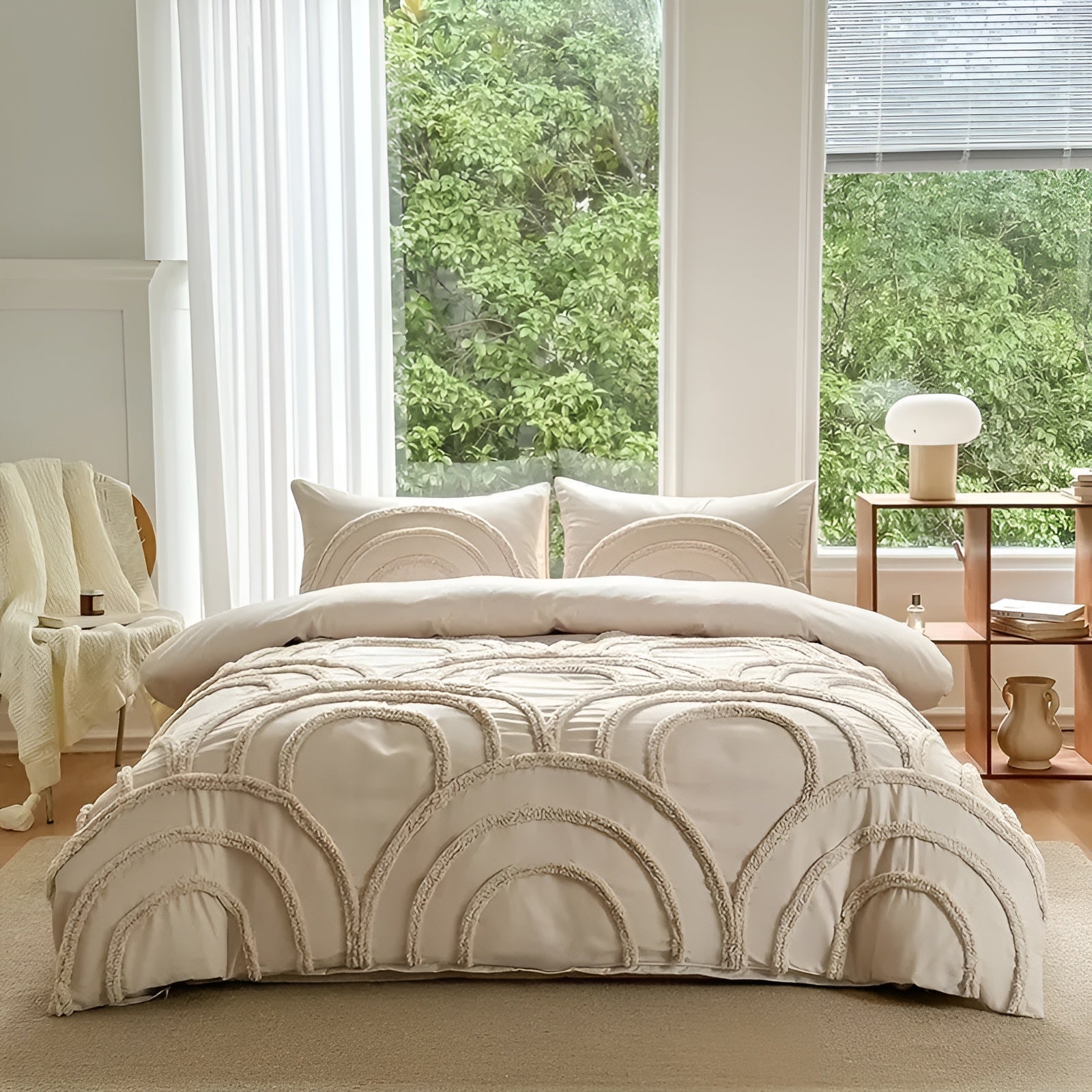 Boho Bettwäsche-Set – Weiches Mikrofaser-Dessin mit Quasten | 2- oder 3-teilig, Atmungsaktiv & Gemütlich für alle Jahreszeiten