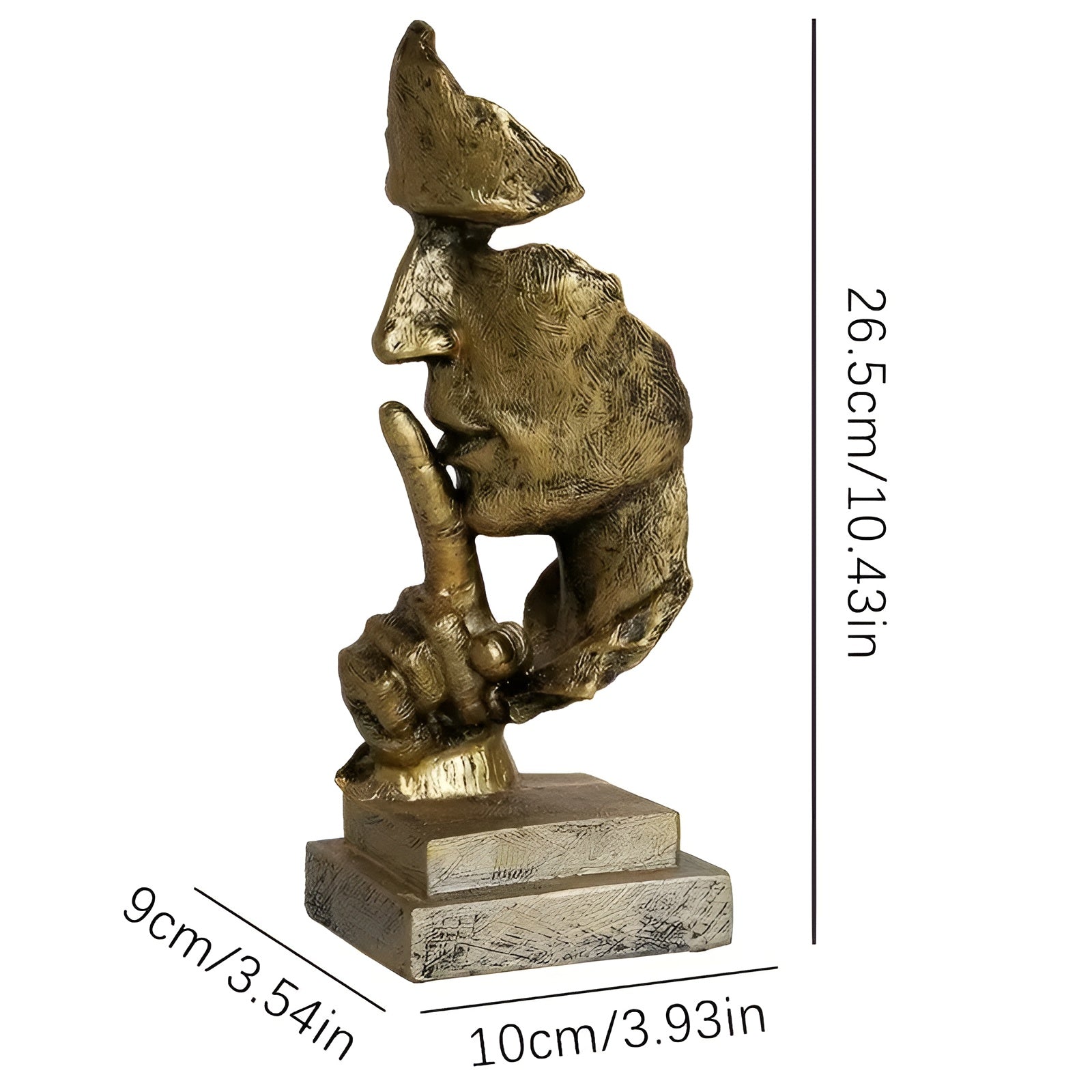 Abstrakte Denker-Skulptur – Moderne Dekofigur aus Harz | Perfekt für Wohnzimmer & Büro