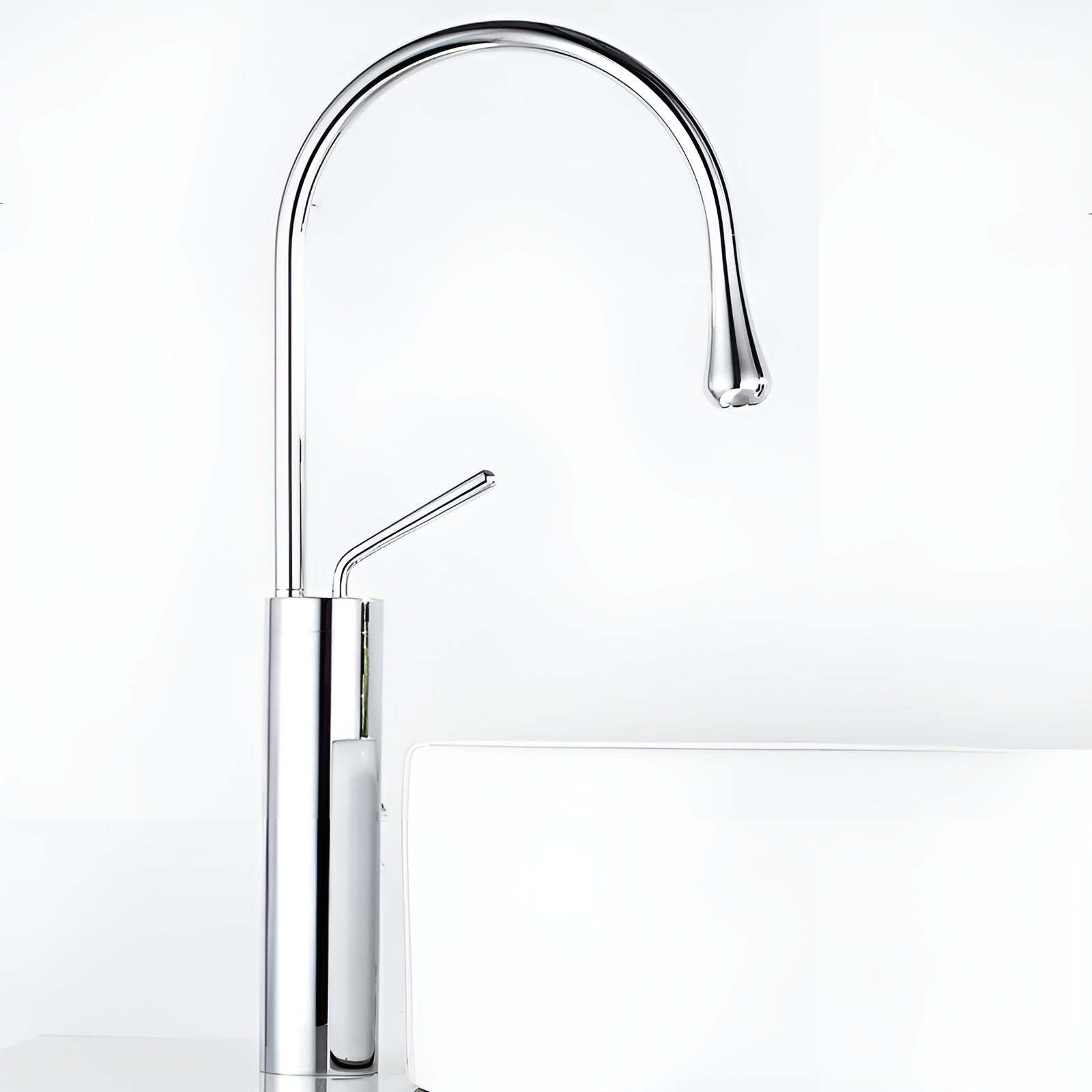 360° Drehbarer Wasserhahn – Modern & Vielseitig | Für Küche Bad und Hauswirtschaftsraum - Chrom - Küchenarmatur
