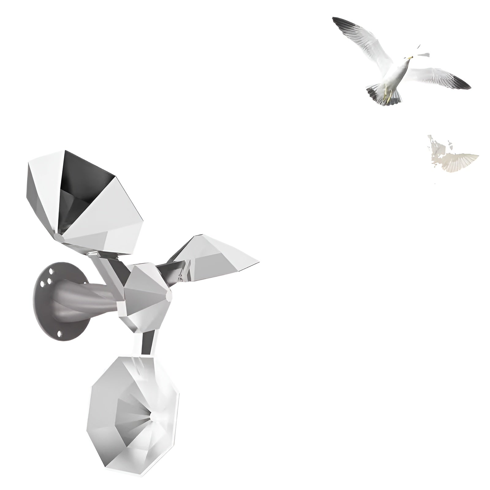 360° Rotierender Vogelabwehr-Reflektor – Reflektierender Vogelschreck für den Außenbereich - Abwehrmittel gegen