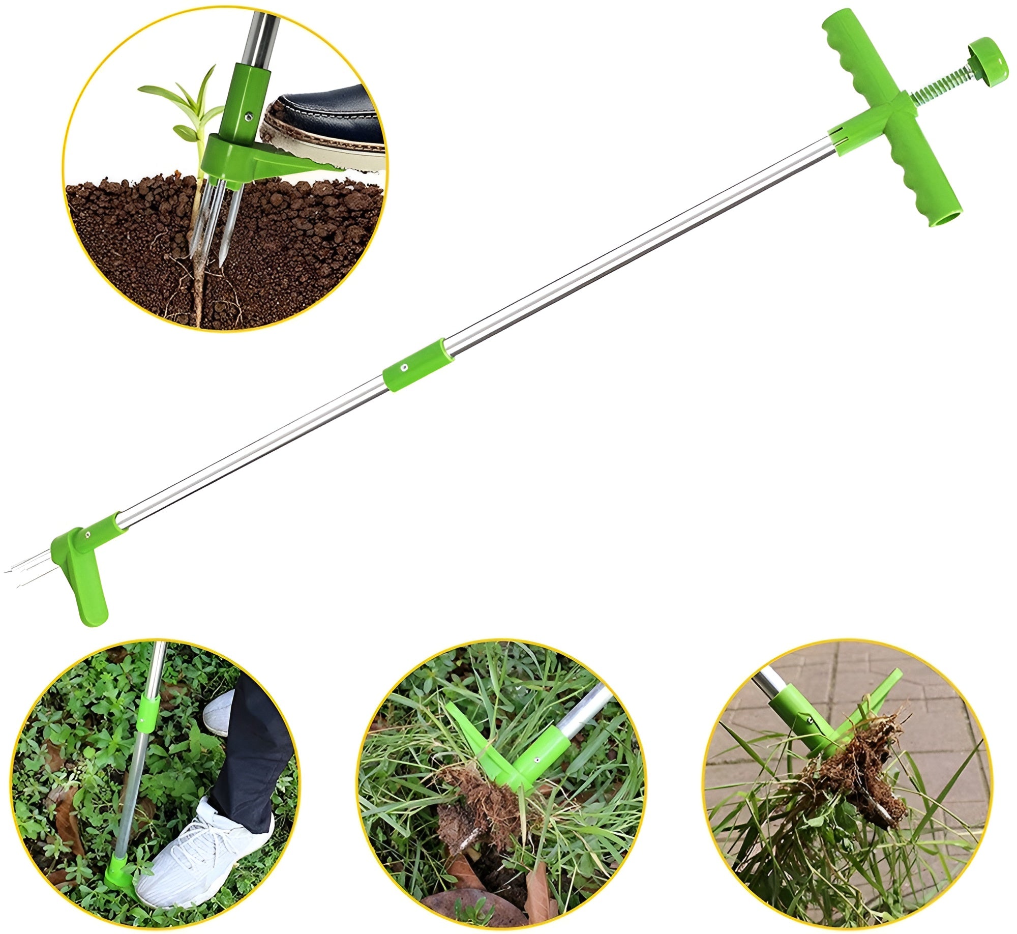 Unkrautentferner mit Griff – Ergonomisch & Praktisch | Einfaches Entfernen von Wurzeln im Garten