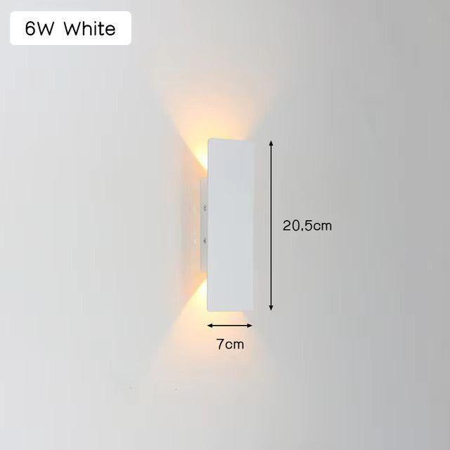 LuxeWall Light - Moderne wetterfeste LED-Wandleuchte aus Aluminium für den Außenbereich