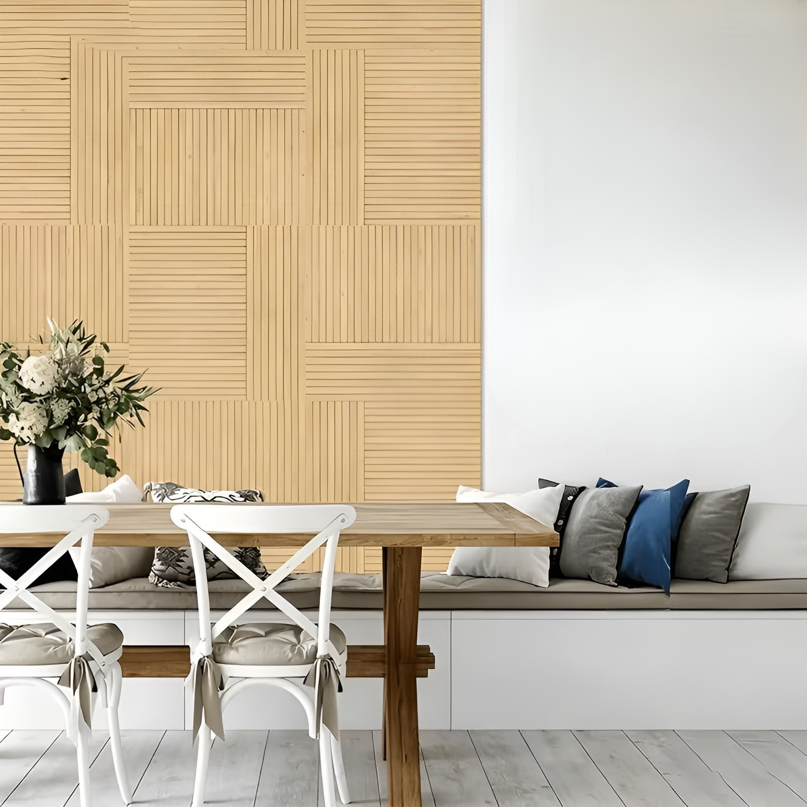 3d-akustikwandpaneele MIT Holzmaserung – Selbstklebende Schallabsorbierende Polyesterfaserplatten Für Wohnzimmer Büros