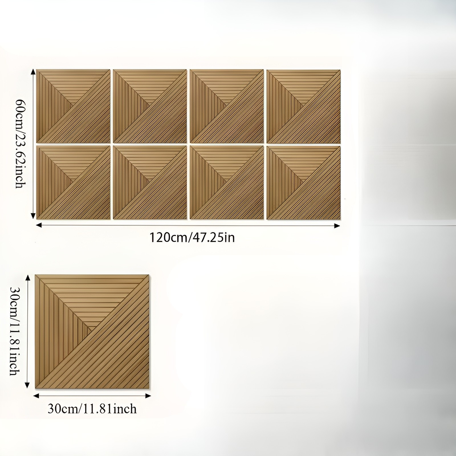 3d-akustikwandpaneele MIT Holzmaserung – Selbstklebende Schallabsorbierende Polyesterfaserplatten Für Wohnzimmer Büros
