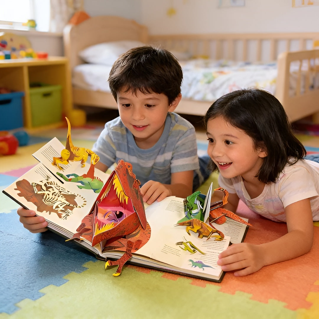 3D-Popupbuch mit Dinosauriern – Magisches Erlebnisbuch für neugierige Kinder