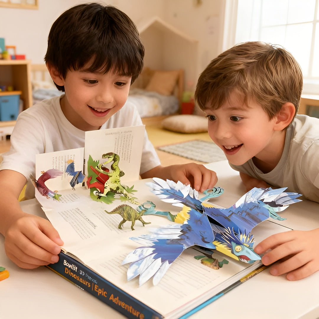 3D-Popupbuch mit Dinosauriern – Magisches Erlebnisbuch für neugierige Kinder - Dinosaurier-Enzyklopädie - Bücher