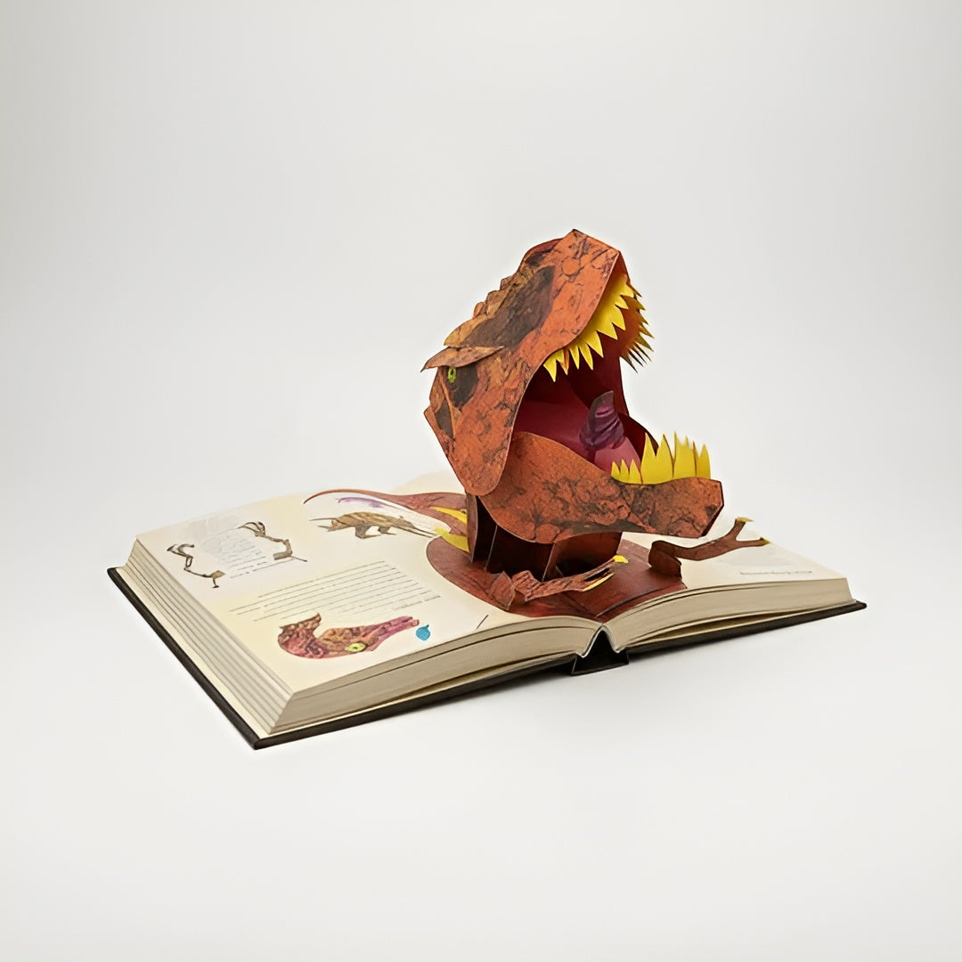 3D-Popupbuch mit Dinosauriern – Magisches Erlebnisbuch für neugierige Kinder - Dinosaurier-Enzyklopädie - Bücher