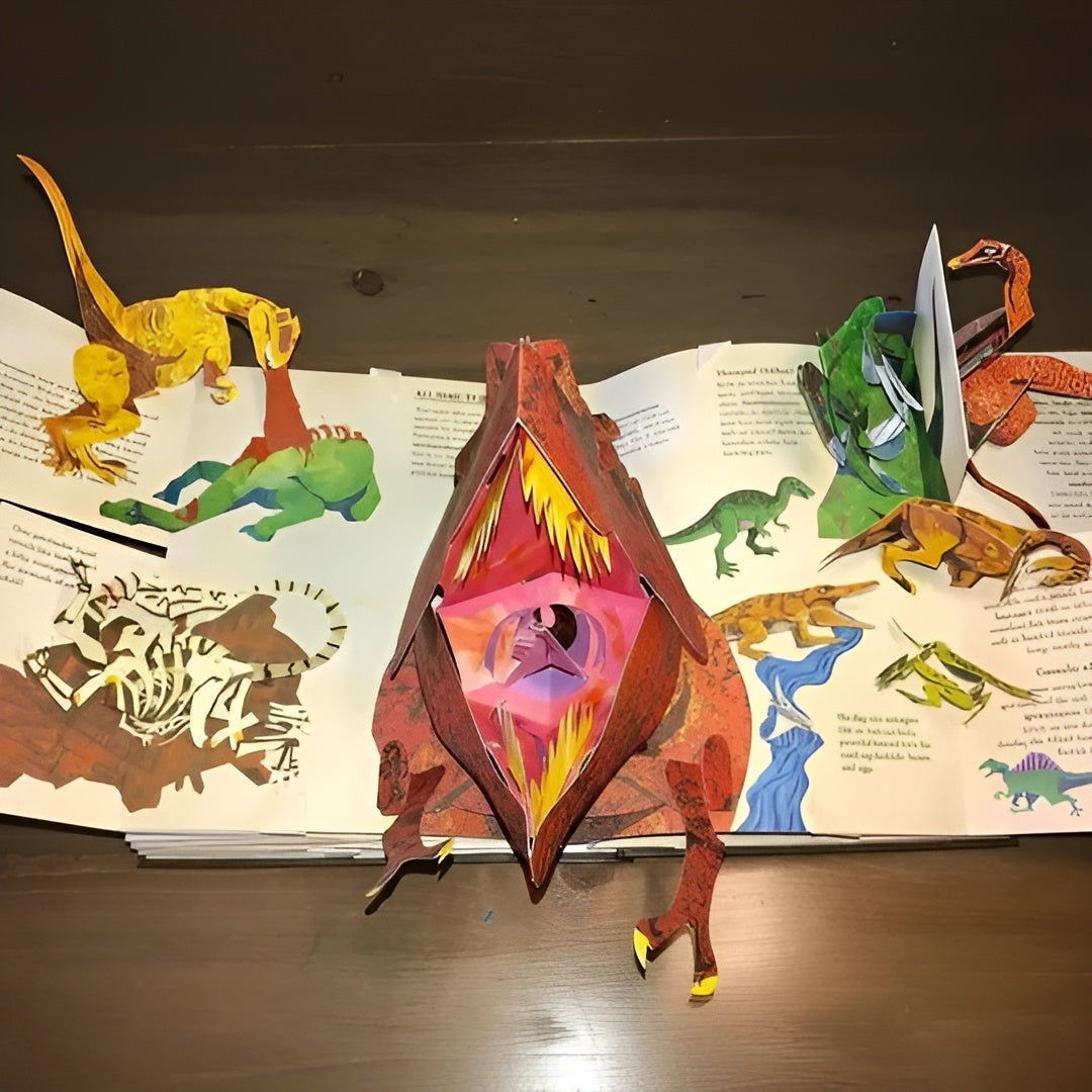 3D-Popupbuch mit Dinosauriern – Magisches Erlebnisbuch für neugierige Kinder - Dinosaurier-Enzyklopädie - Bücher