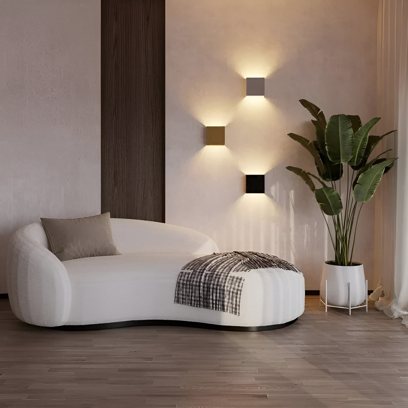 Quadratische Wandleuchte – Modernes Design für den Innenbereich