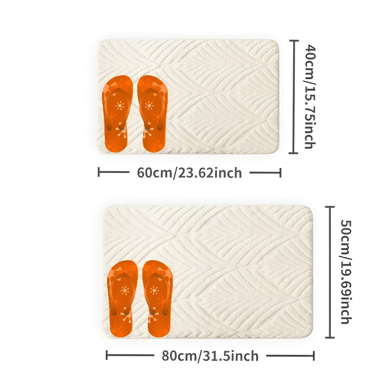 Geometrische Badematte – Weich & Rutschfest | Saugfähig, Flauschig & Schnell Trocknend