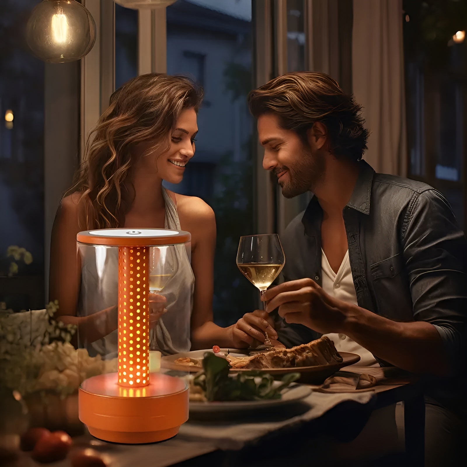 LED-Tischlampe mit Touch – Warmes Stimmungslicht für gemütliche Abende