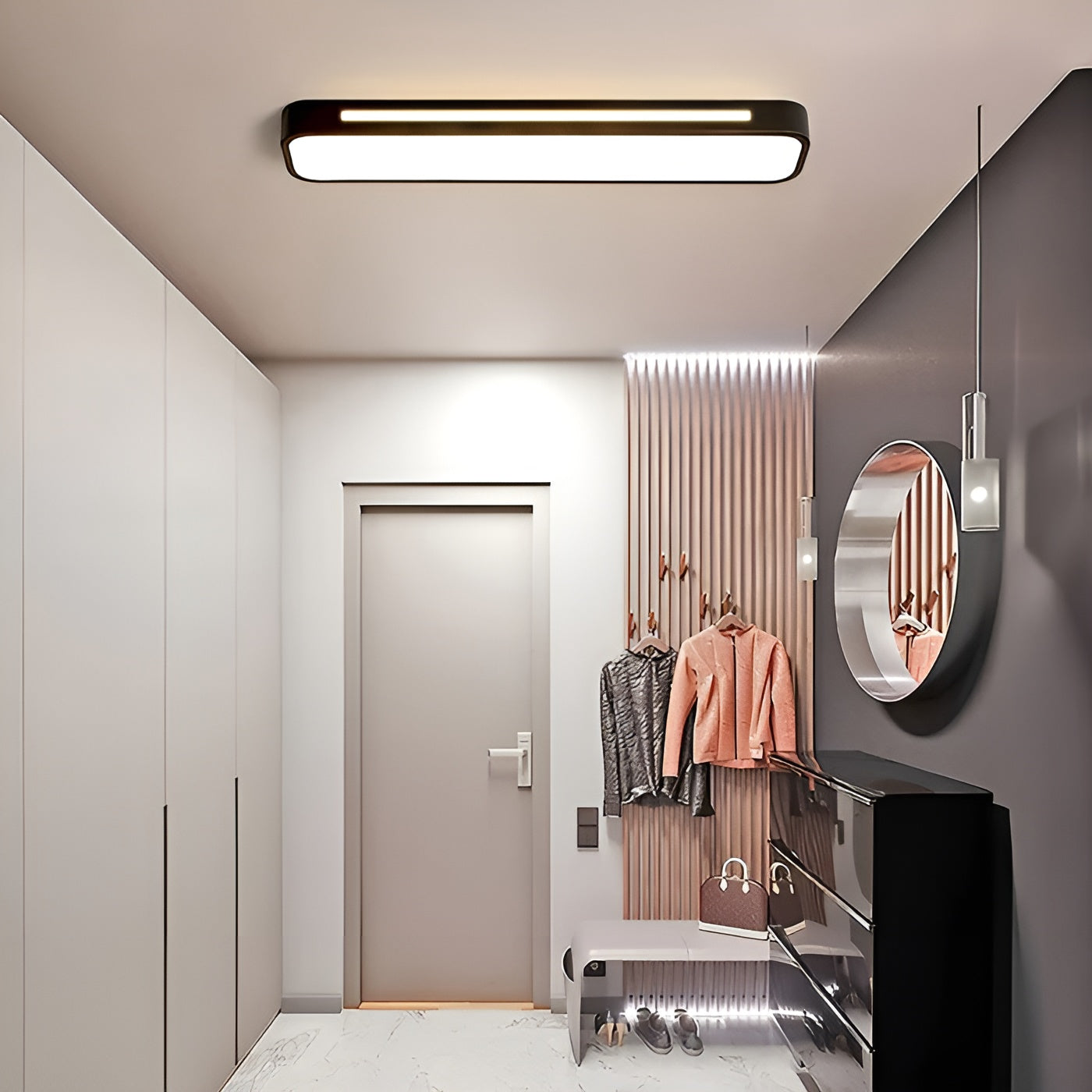 Längliche Deckenleuchte – Klare Linien & Modernes Design | Perfekt für Wohnzimmer und Essbereich