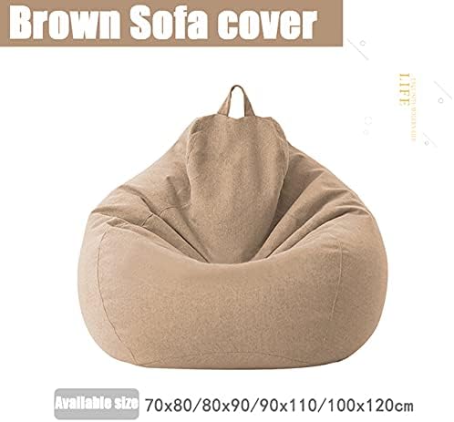 Sitzsack-Bezug für Erwachsene in Schwarz – 100x120 cm