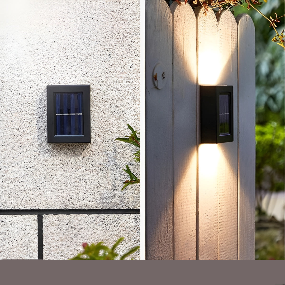 Solar LED Wandleuchten – Kabellose Außenbeleuchtung | Ideal für Garten und Terrasse