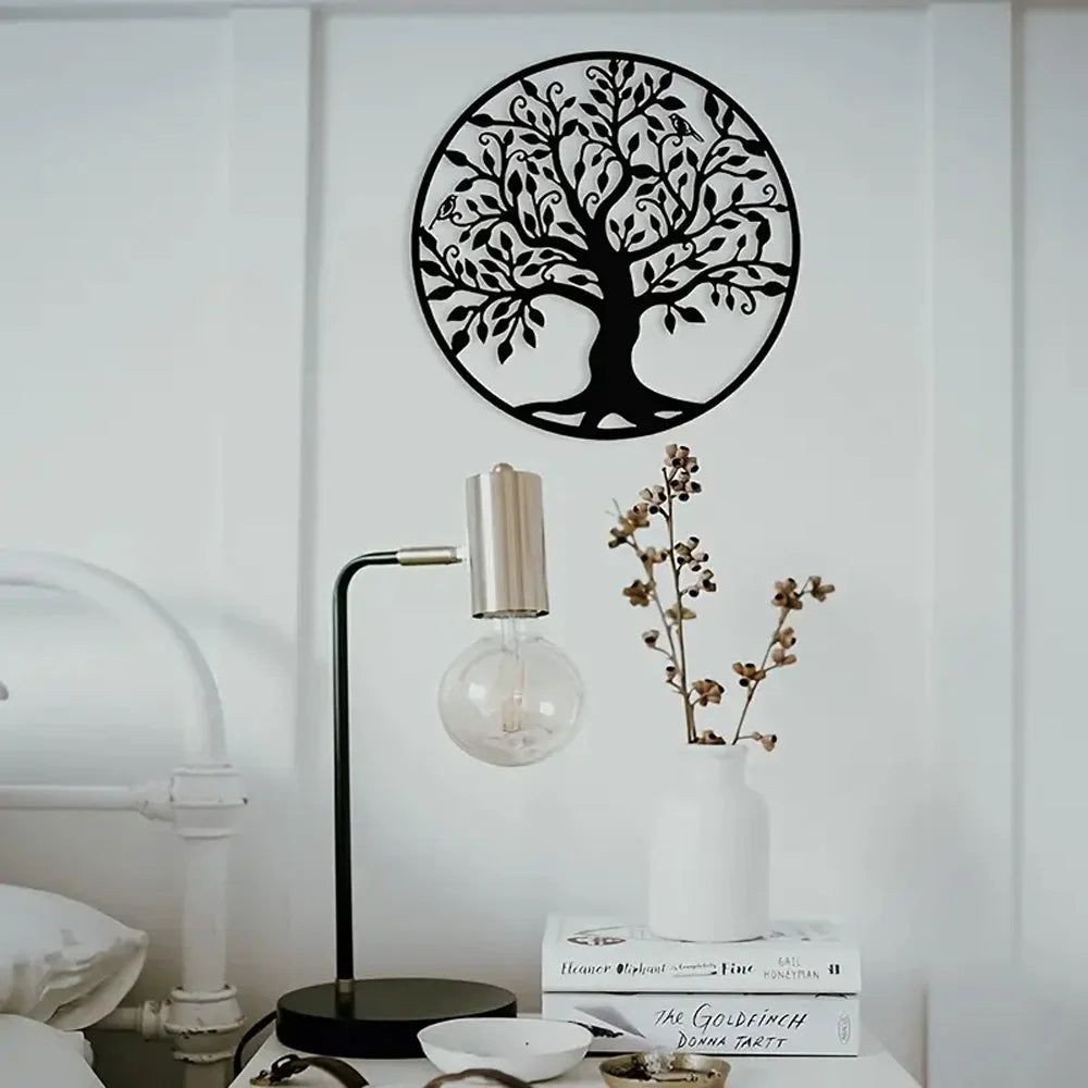 Tree of Life Metal Art - Hängende Metall Yggdrasil Wanddeko - Elegare