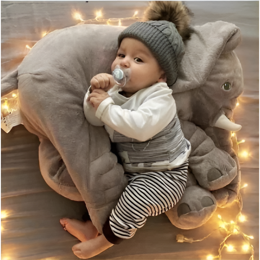 Pachyderm Pillow -  Superweiches Elefanten Kuscheltier für Babys - Elegare