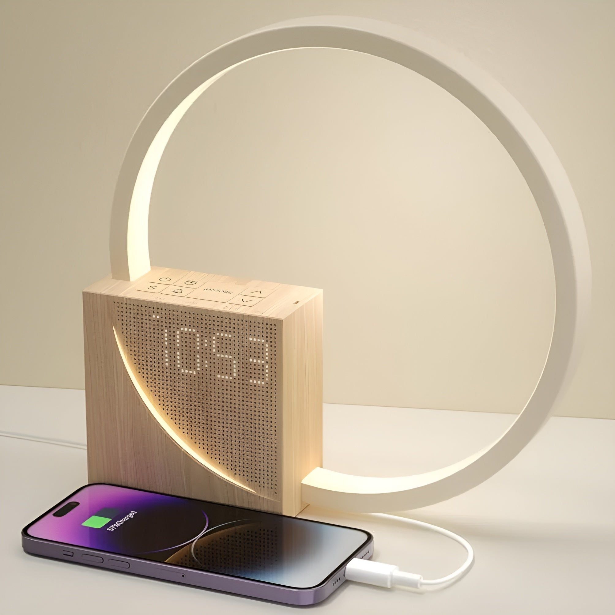 Smart Snooze - Multifunktionswecker mit Dimmbarer Touch-Lampe - Elegare