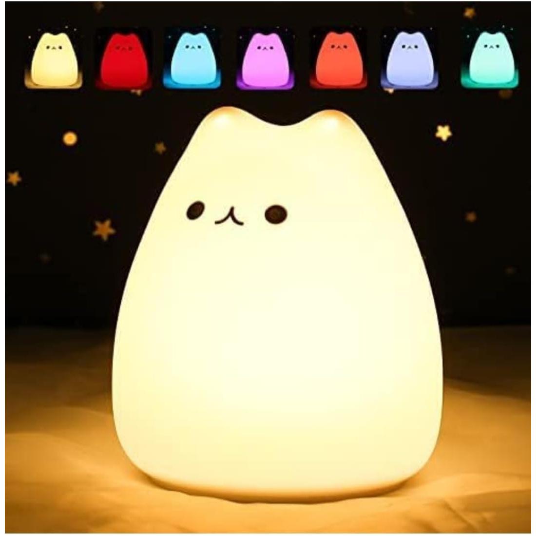 MeowGlow Lamp - Kitty Cute Silicone LED Night Light Elegare