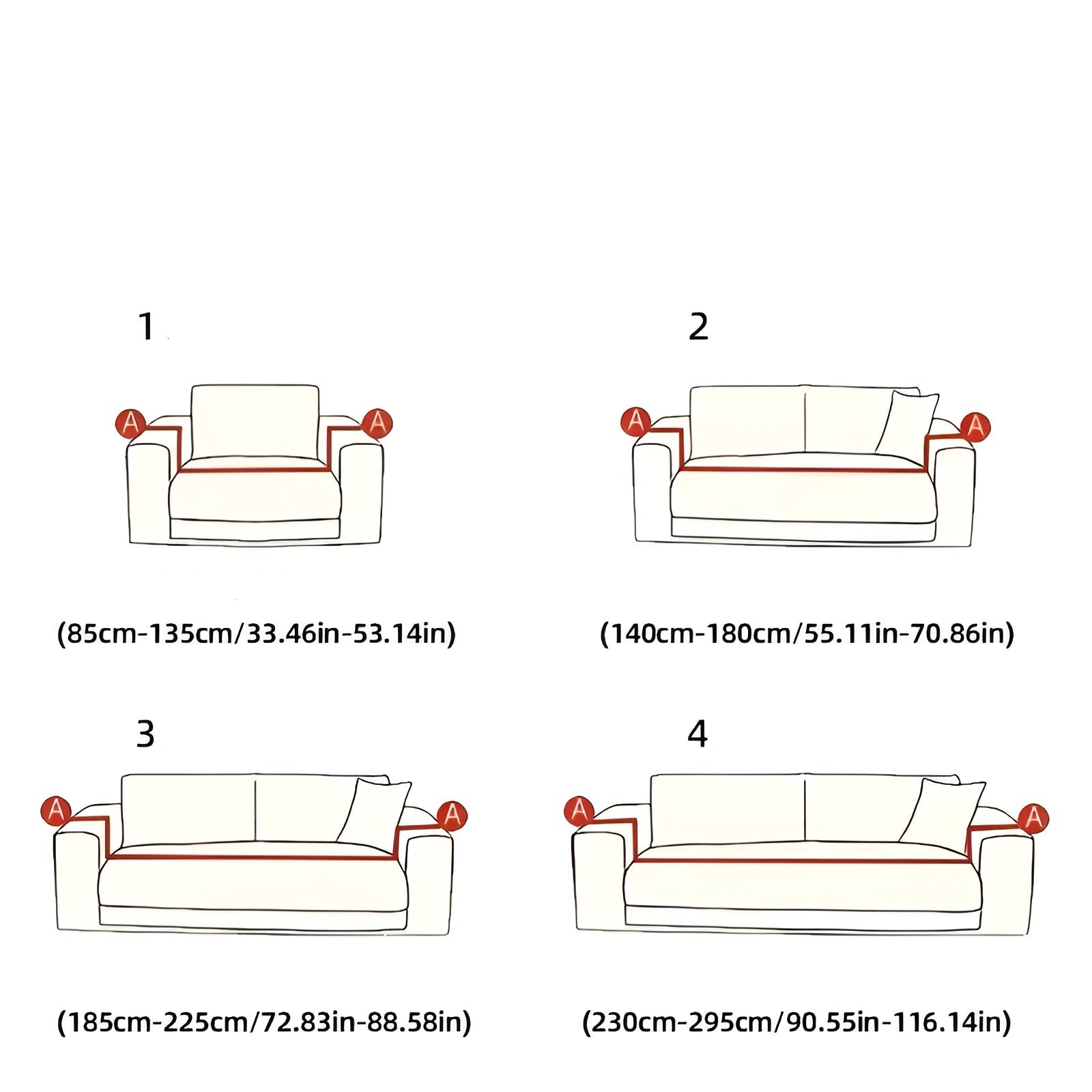 Elastischer Sofabezug aus Fleece – Weich und Gemütlich | Jacquard-Struktur Perfekt für Sofa & Wohnraum - Sofabezug